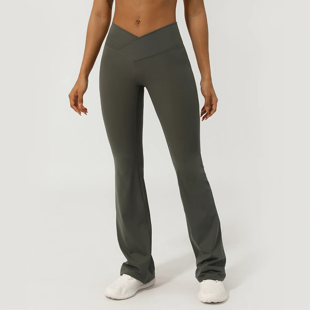 CrossWaist Yoga Hose High Waisted