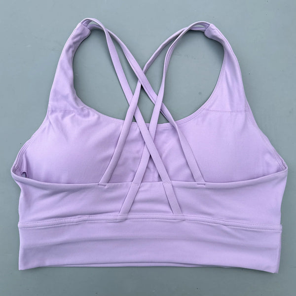 Double Cross Sports Bra - Lavendel