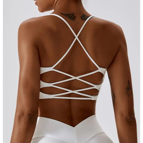 Laced Sports Bra Hover