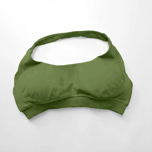 Neckholder Sports Bra - Olive