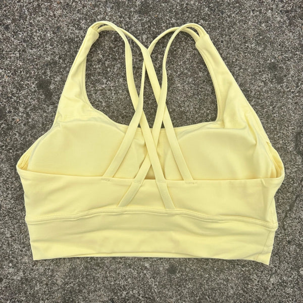 Double Cross Sports Bra - Gelb