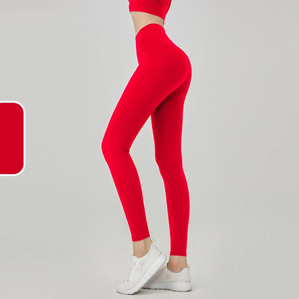 Classic Leggings High Waisted - Rot