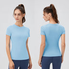 Plain T-Shirt Damen