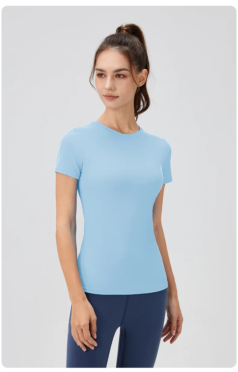 Plain T-Shirt Damen