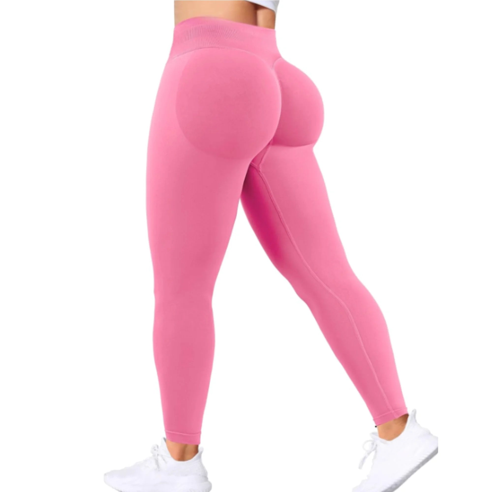 Peach Leggings High Waisted
