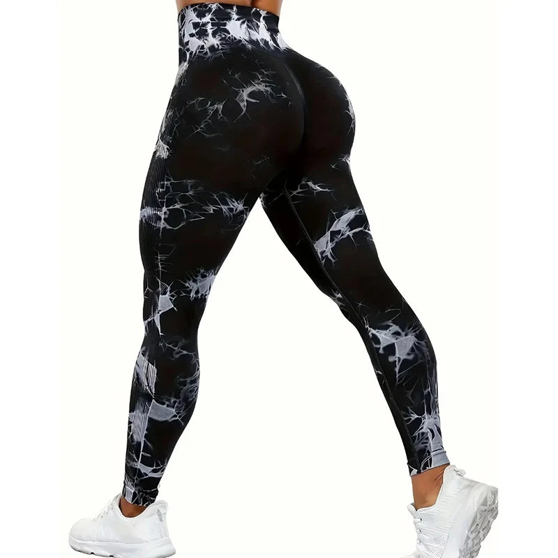 Batik Leggings High Waisted