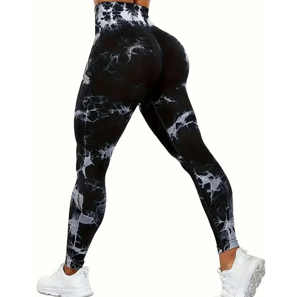 Batik Leggings High Waisted Hover