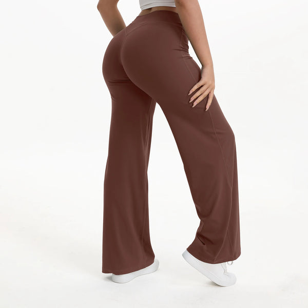 Comfort Yoga-Hose High Waisted - Braun
