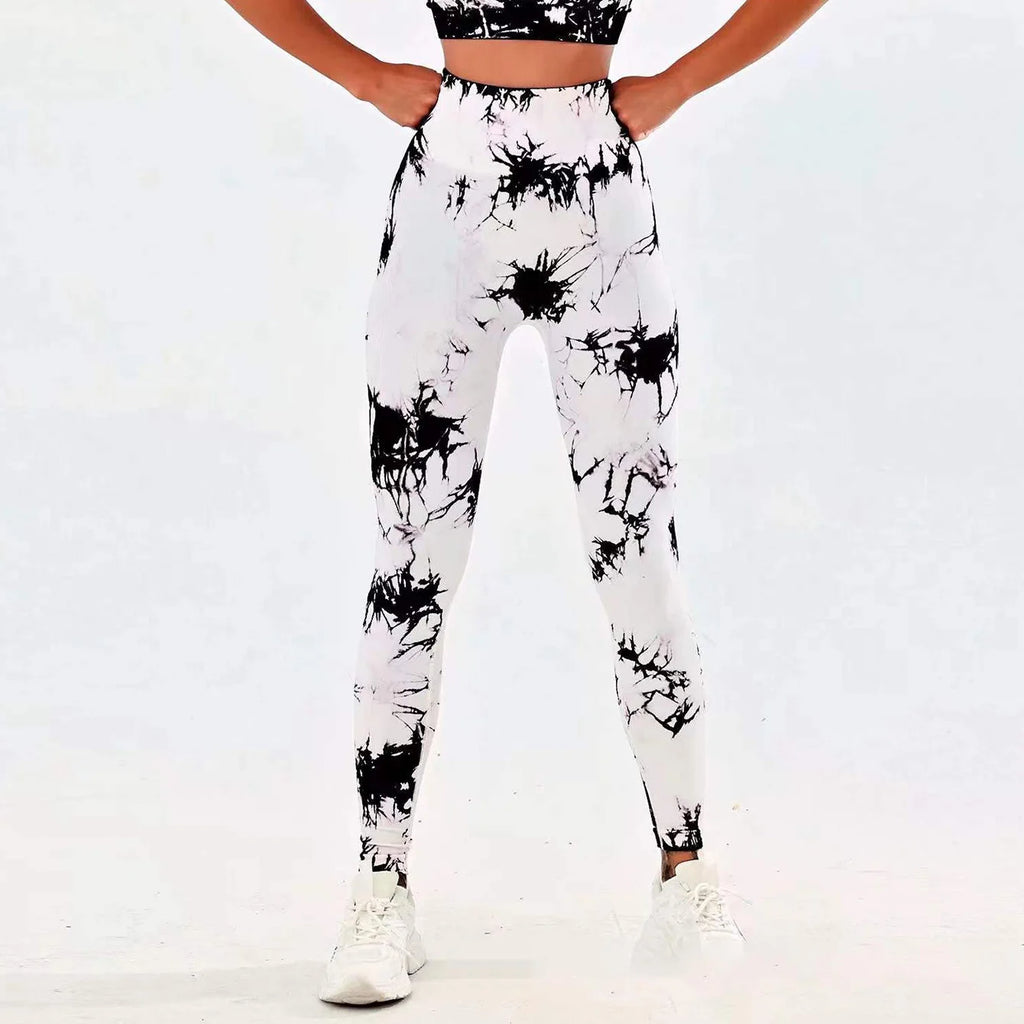 Batik Leggings High Waisted