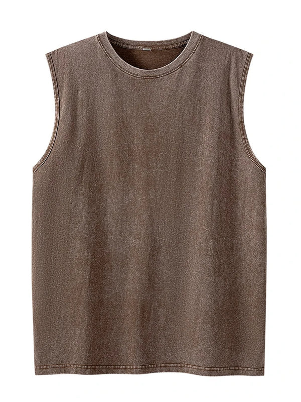 Faded Tanktop Herren - Braun