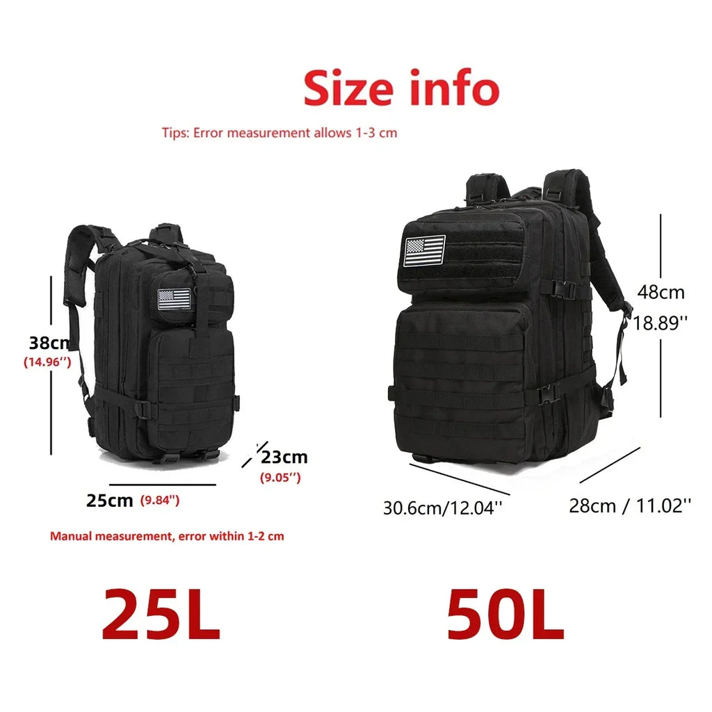 Taktischer Rucksack 25L/50L
