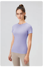 Plain T-Shirt Damen