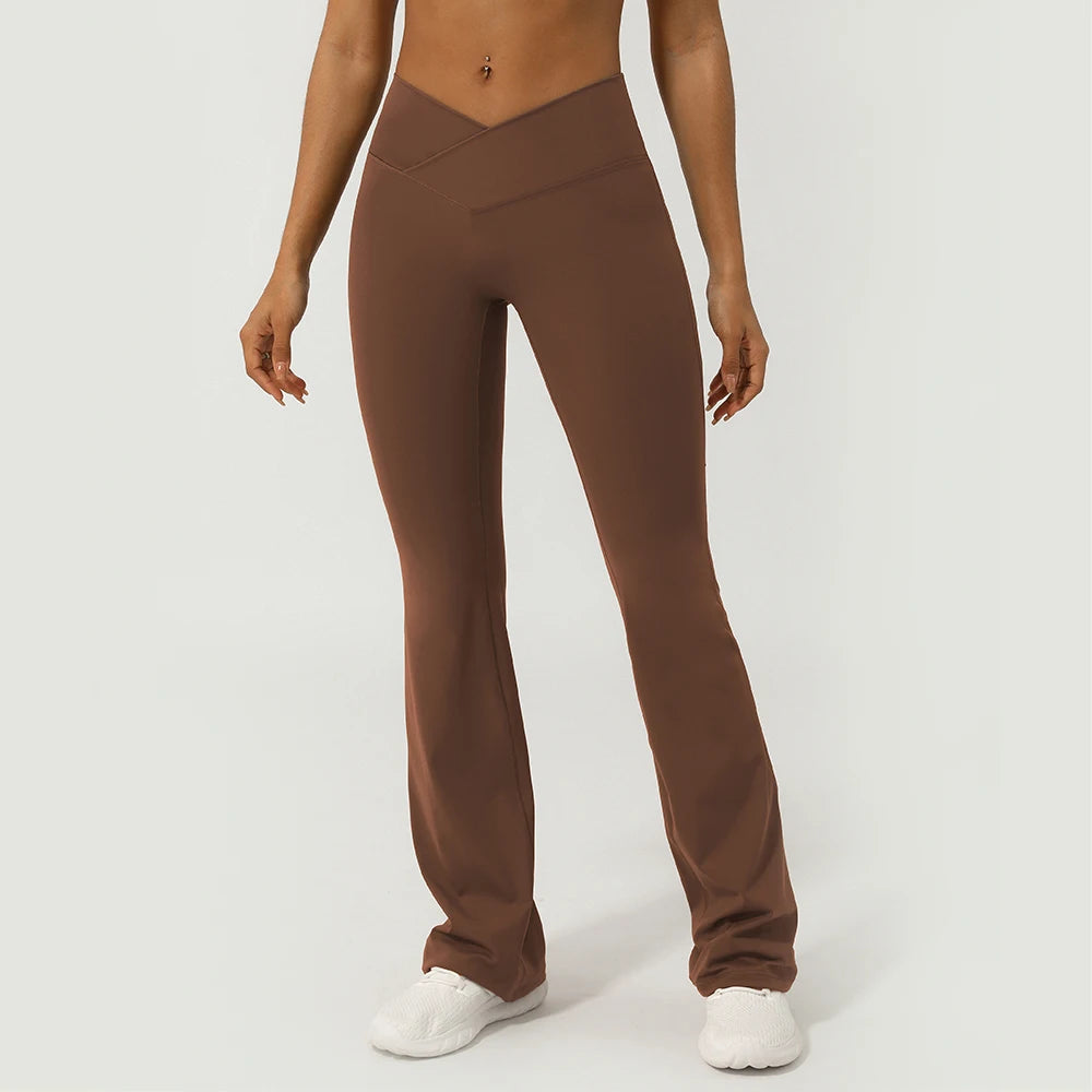 CrossWaist Yoga Hose High Waisted