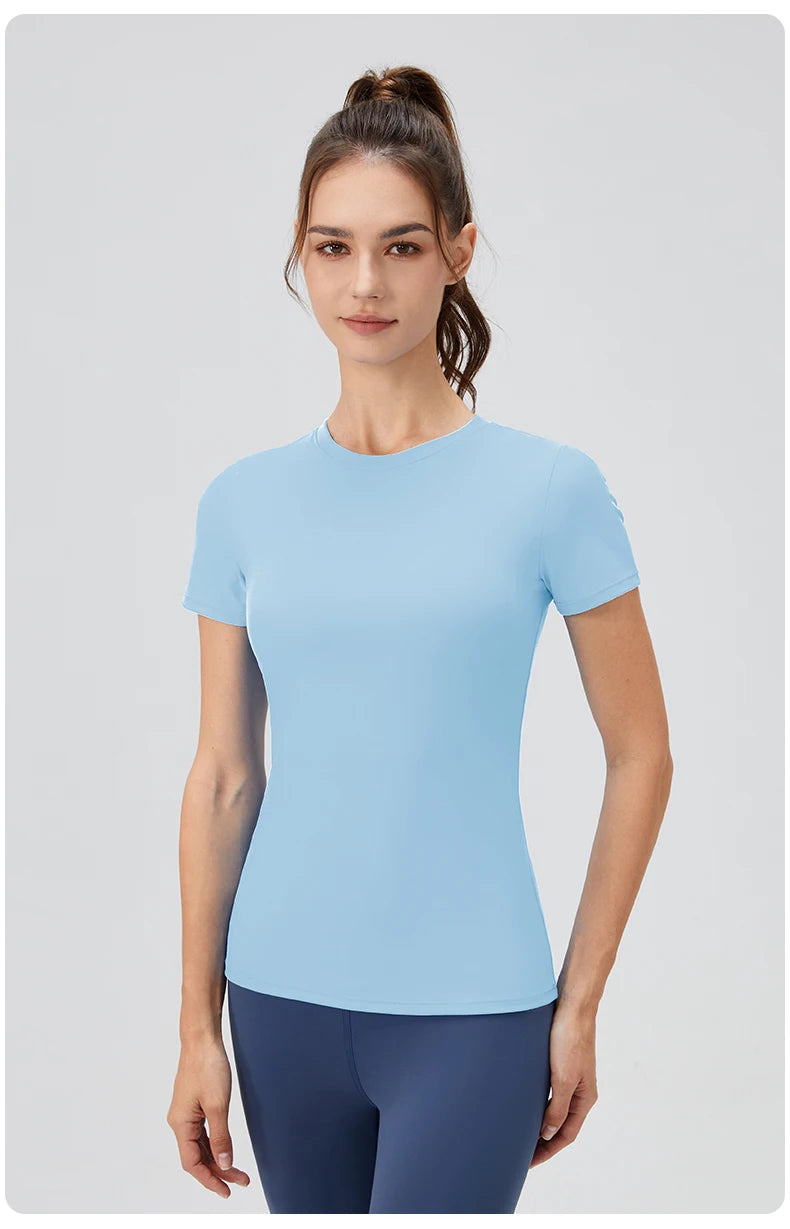 Plain T-Shirt Damen