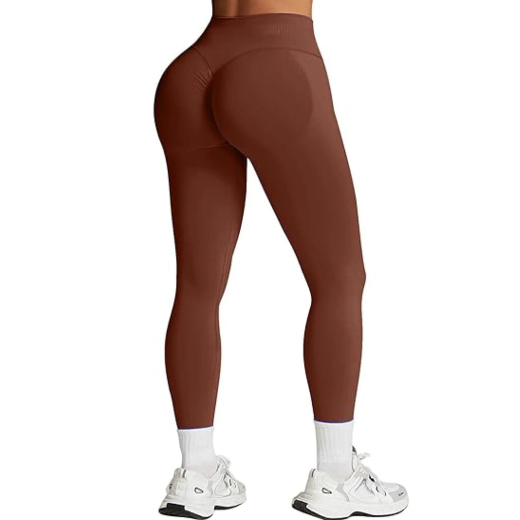 Peach Leggings High Waisted