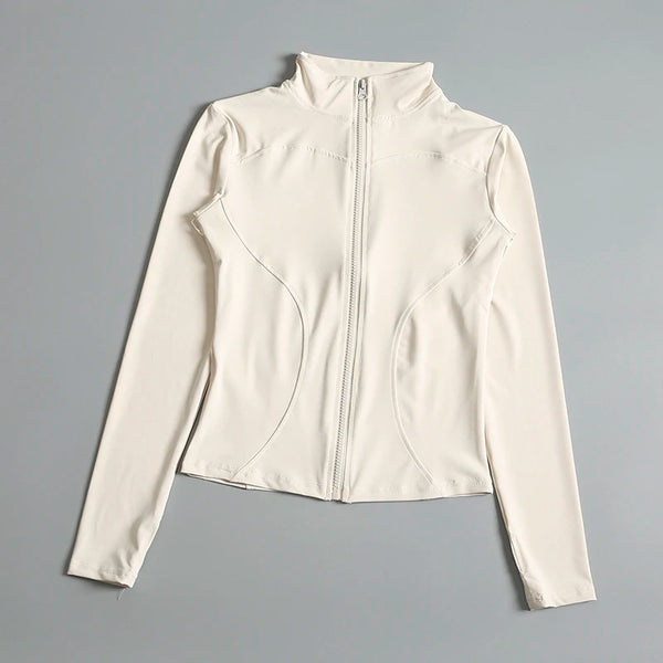 Line Zip Jacke Damen - Ivory