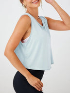 Feather Crop Top Damen