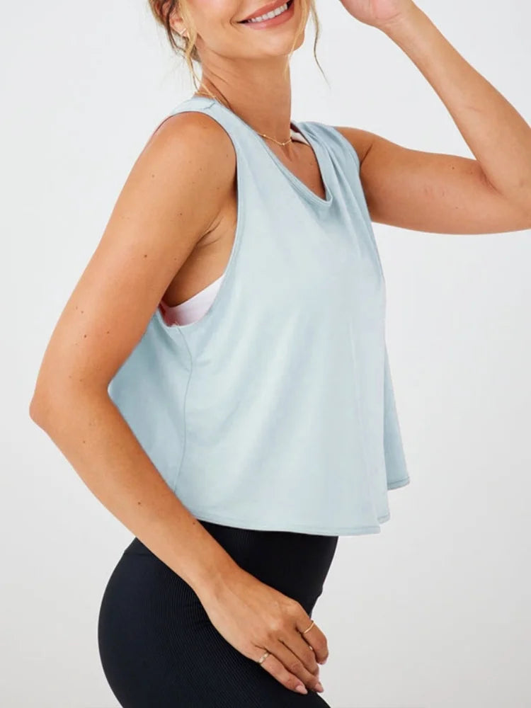 Feather Crop Top Damen