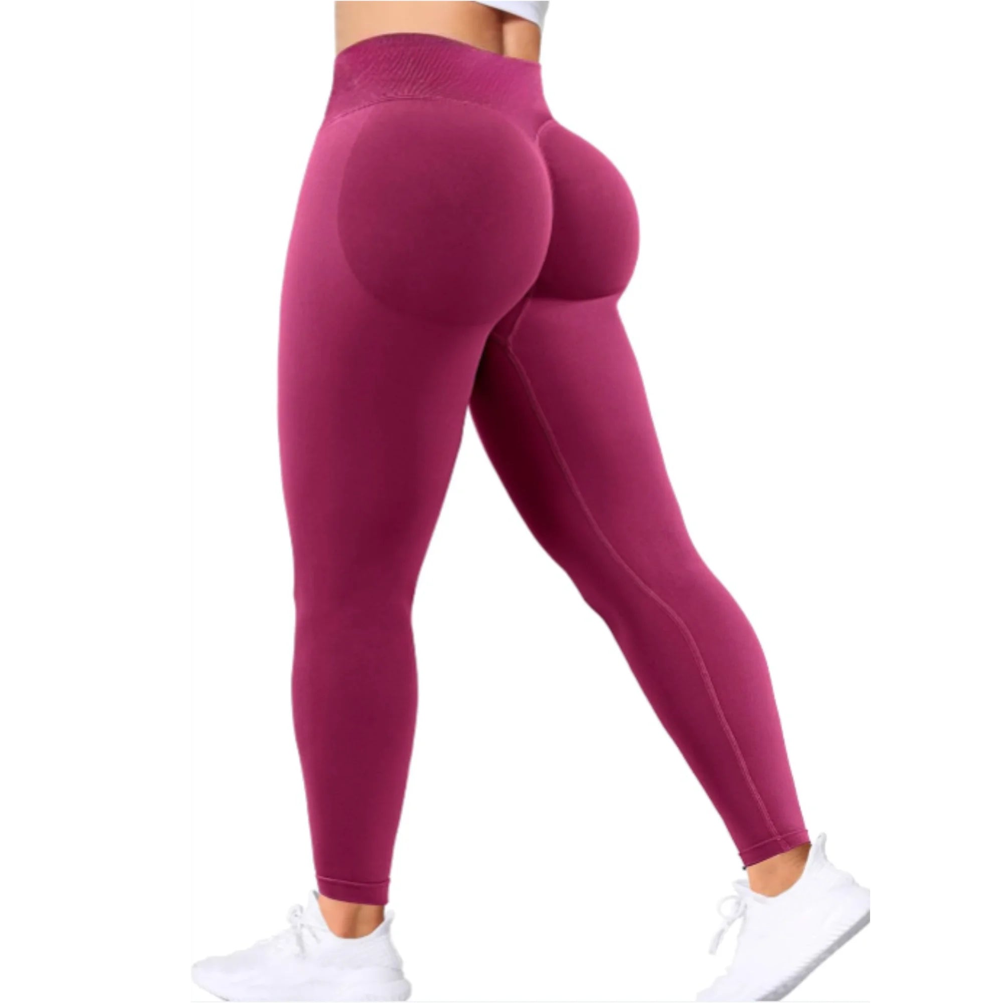 Peach Leggings High Waisted