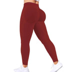 Peach Leggings High Waisted