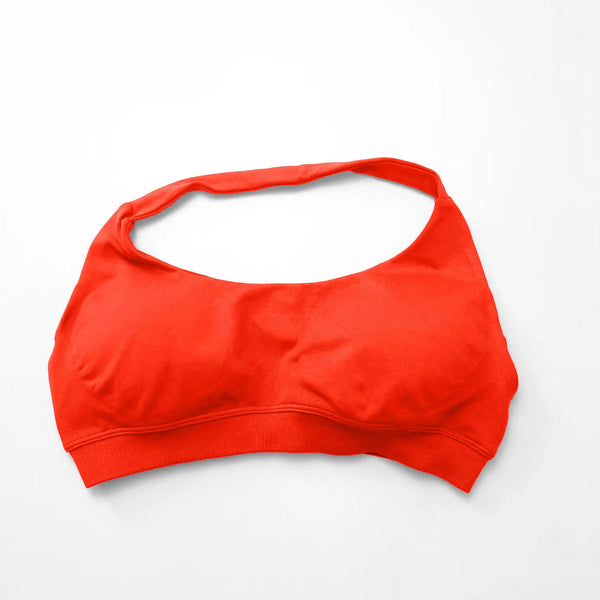 Neckholder Sports Bra - Chili
