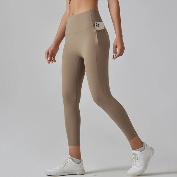 Smart Leggings High Waisted - Beige