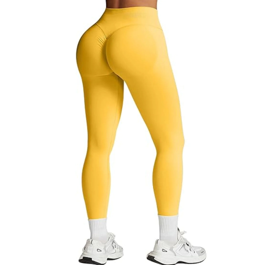 Peach Leggings High Waisted