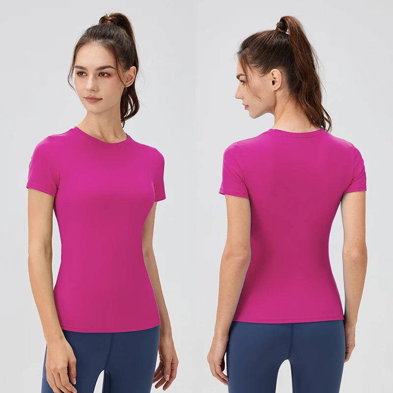 Plain T-Shirt Damen