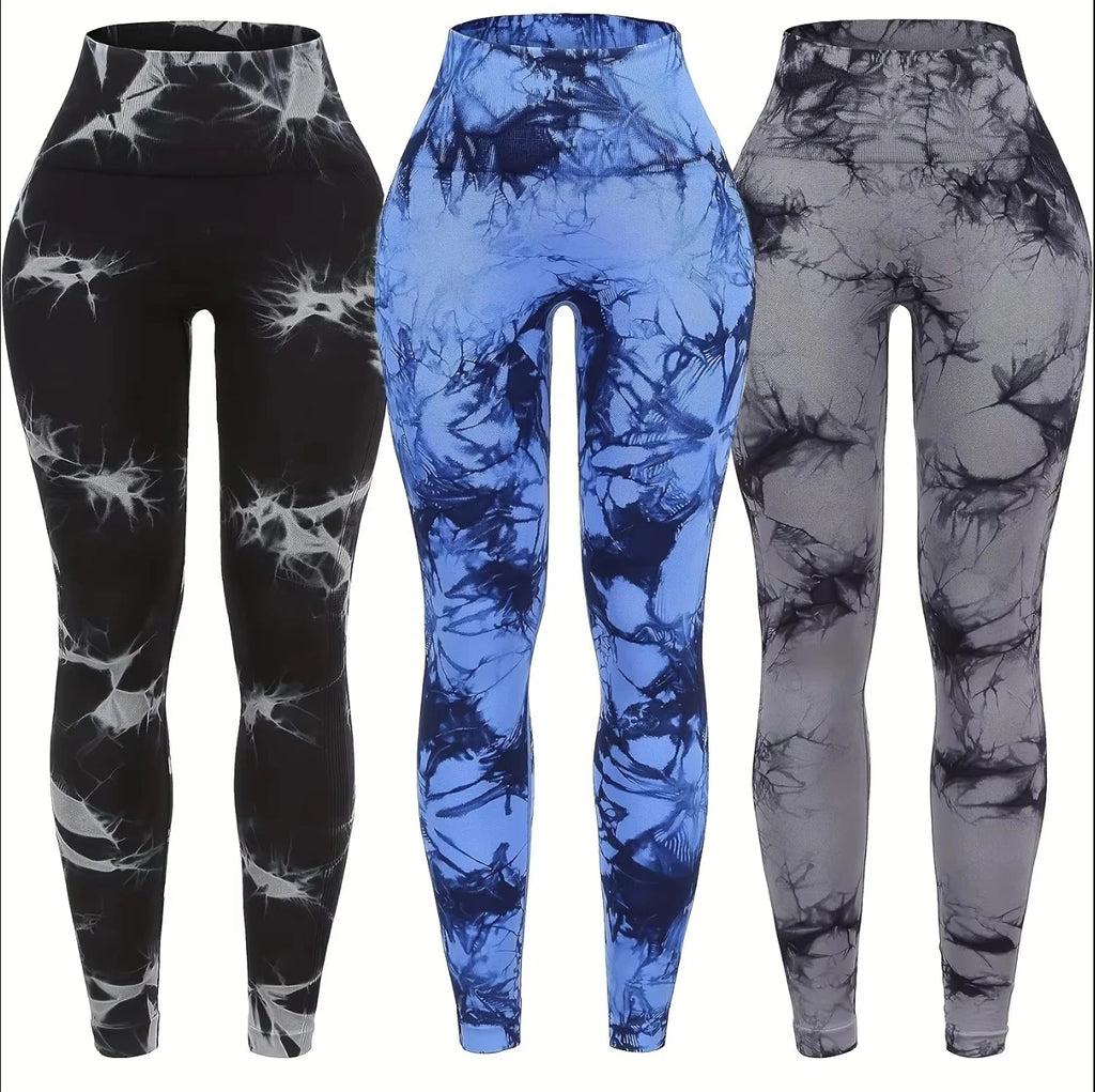 Batik Leggings High Waisted