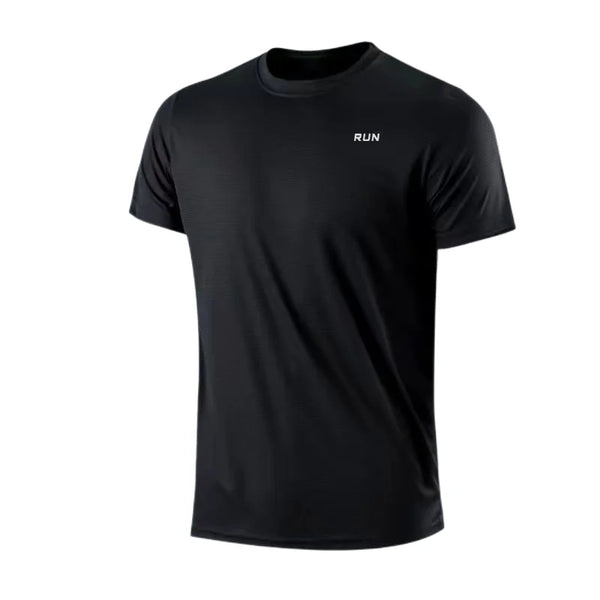 RUN T-Shirt Herren - Schwarz