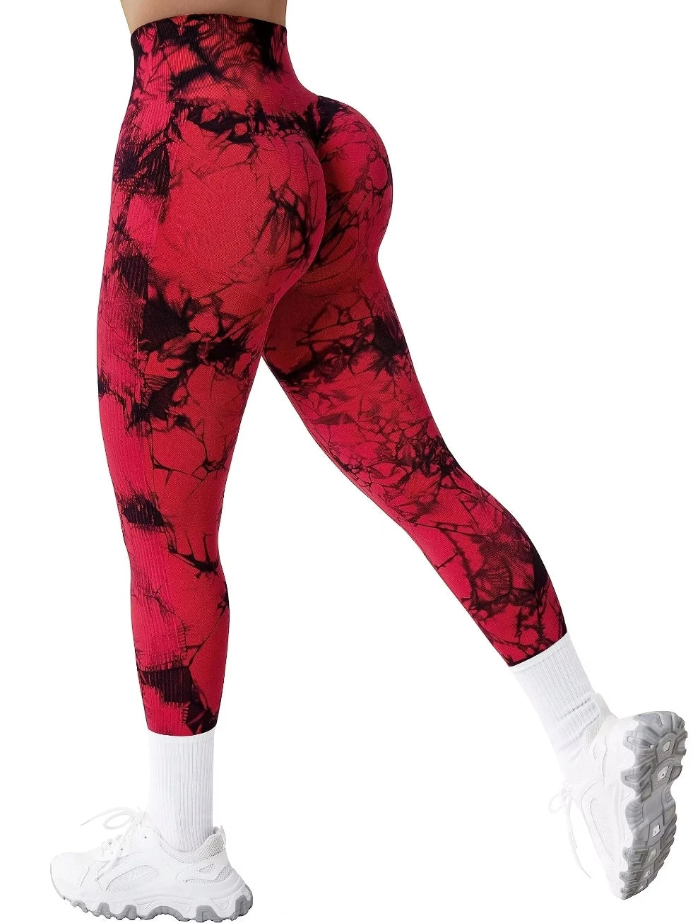 Batik Leggings High Waisted