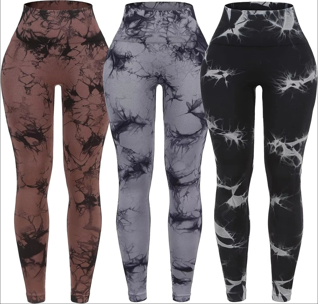 Batik Leggings High Waisted