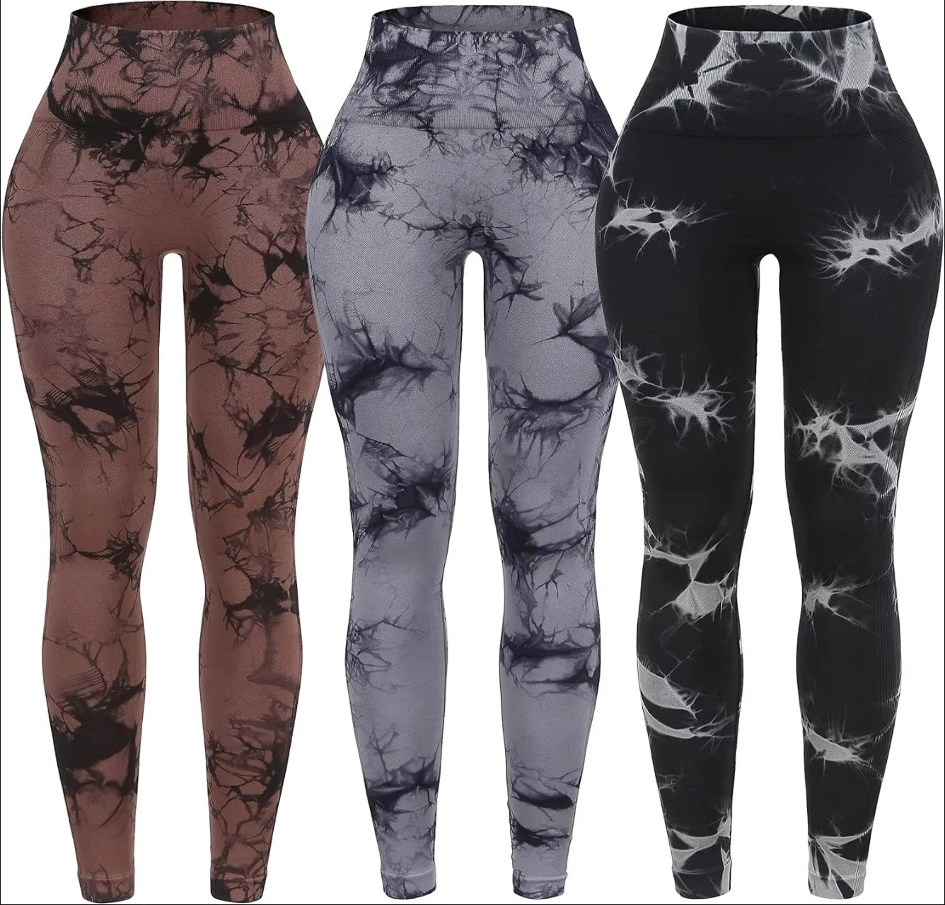 Batik Leggings High Waisted