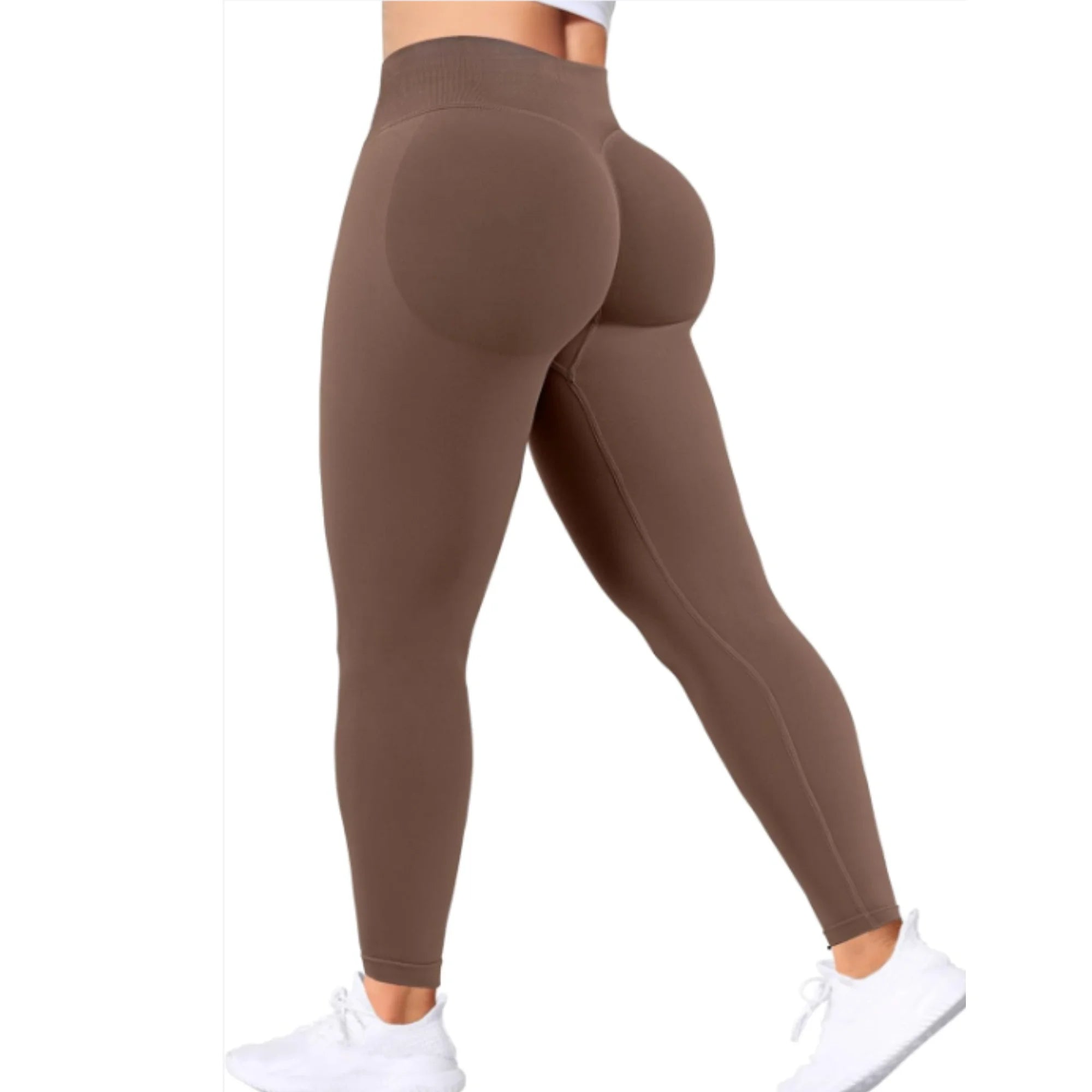 Peach Leggings High Waisted