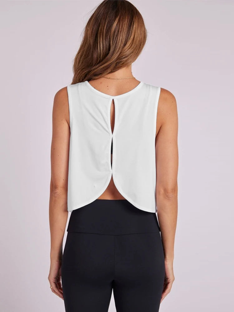 Feather Crop Top Damen