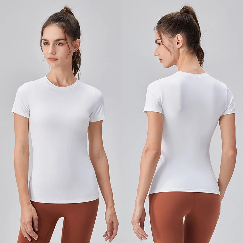 Plain T-Shirt Damen