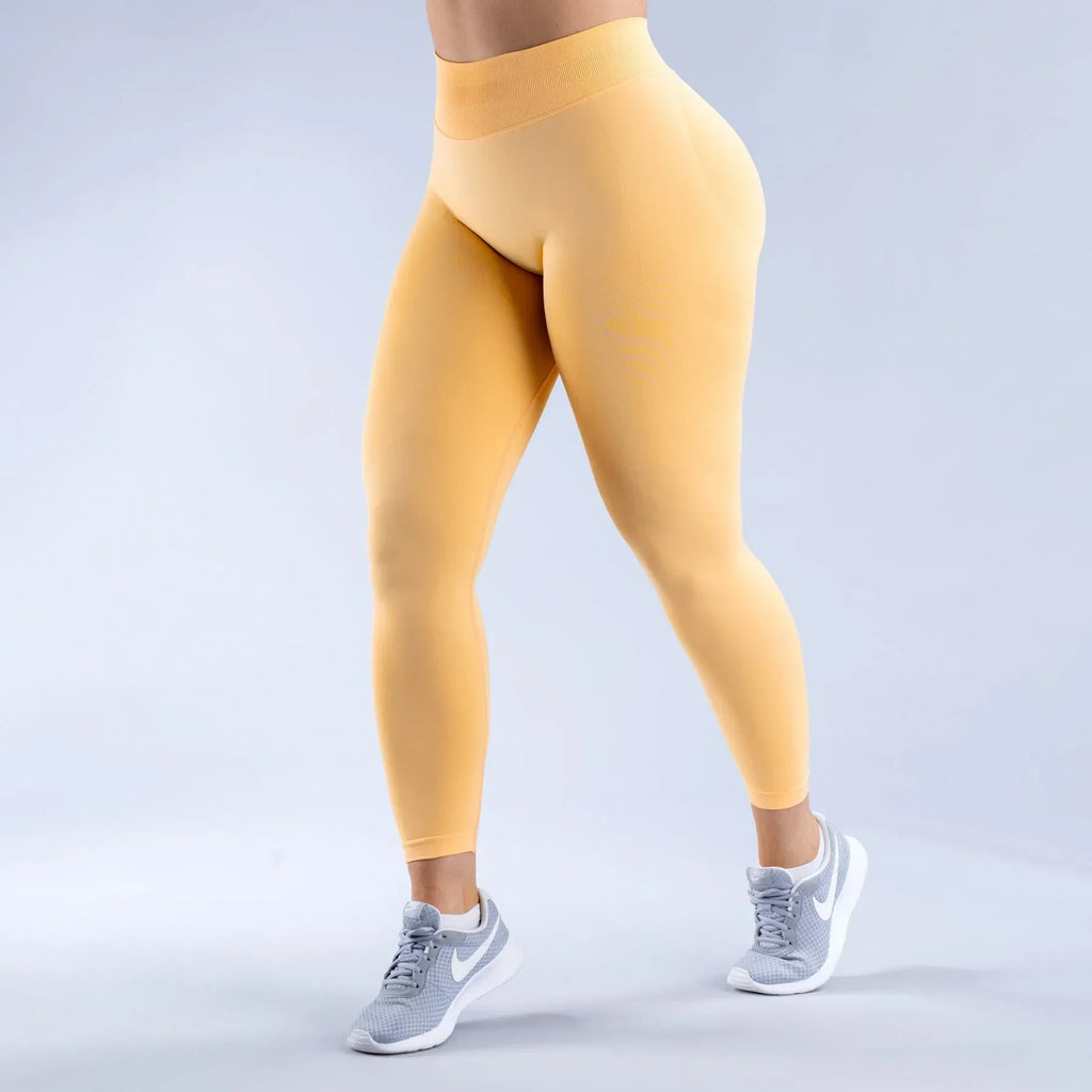 Peach Leggings High Waisted