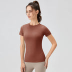 Plain T-Shirt Damen
