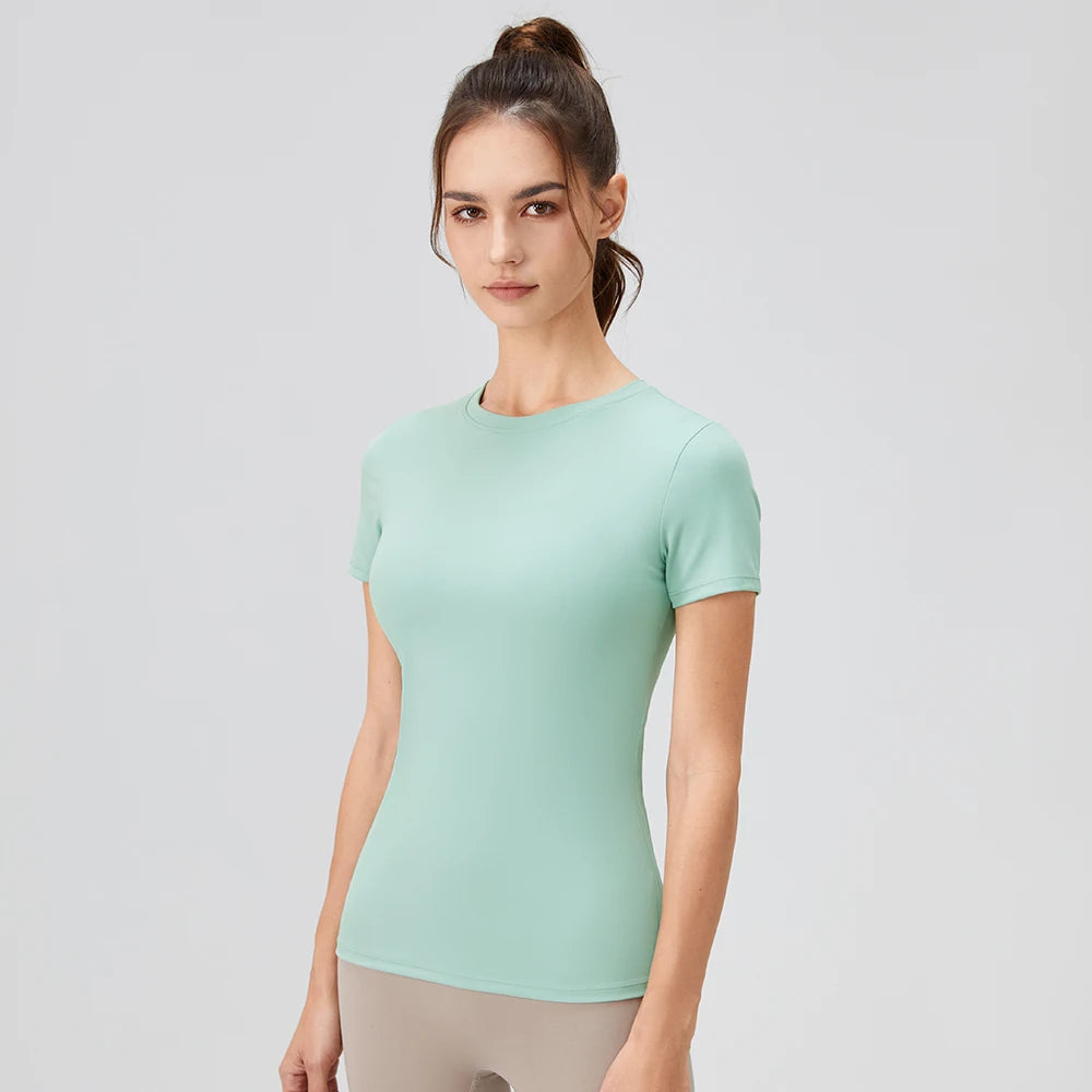 Plain T-Shirt Damen