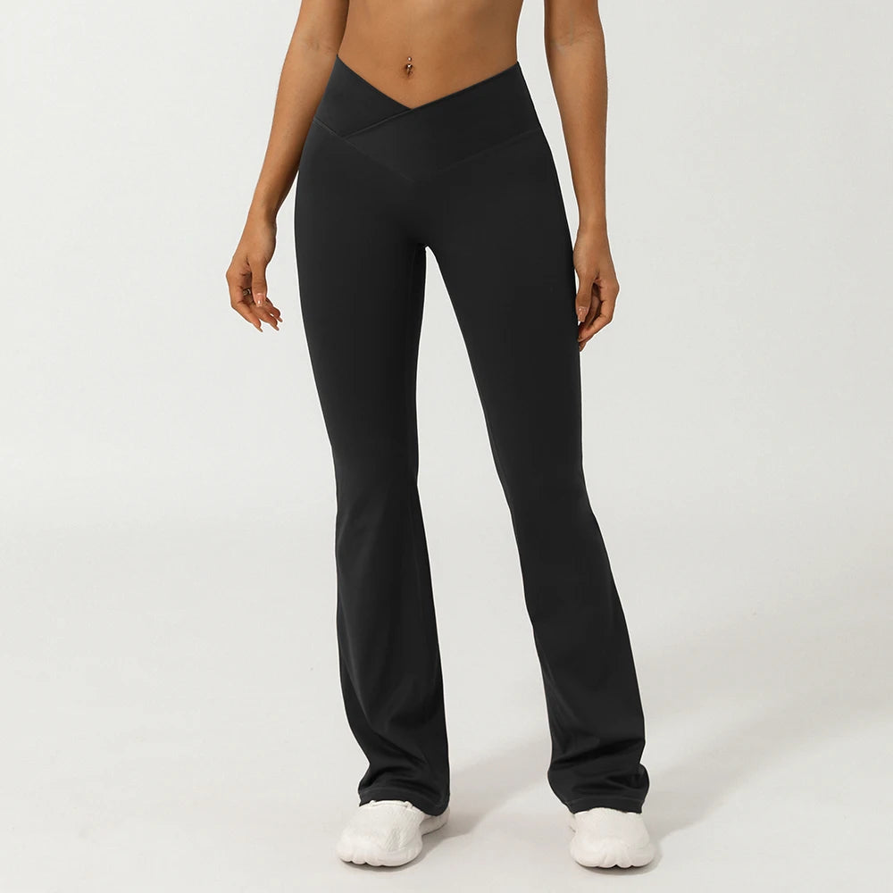 CrossWaist Yoga Hose High Waisted