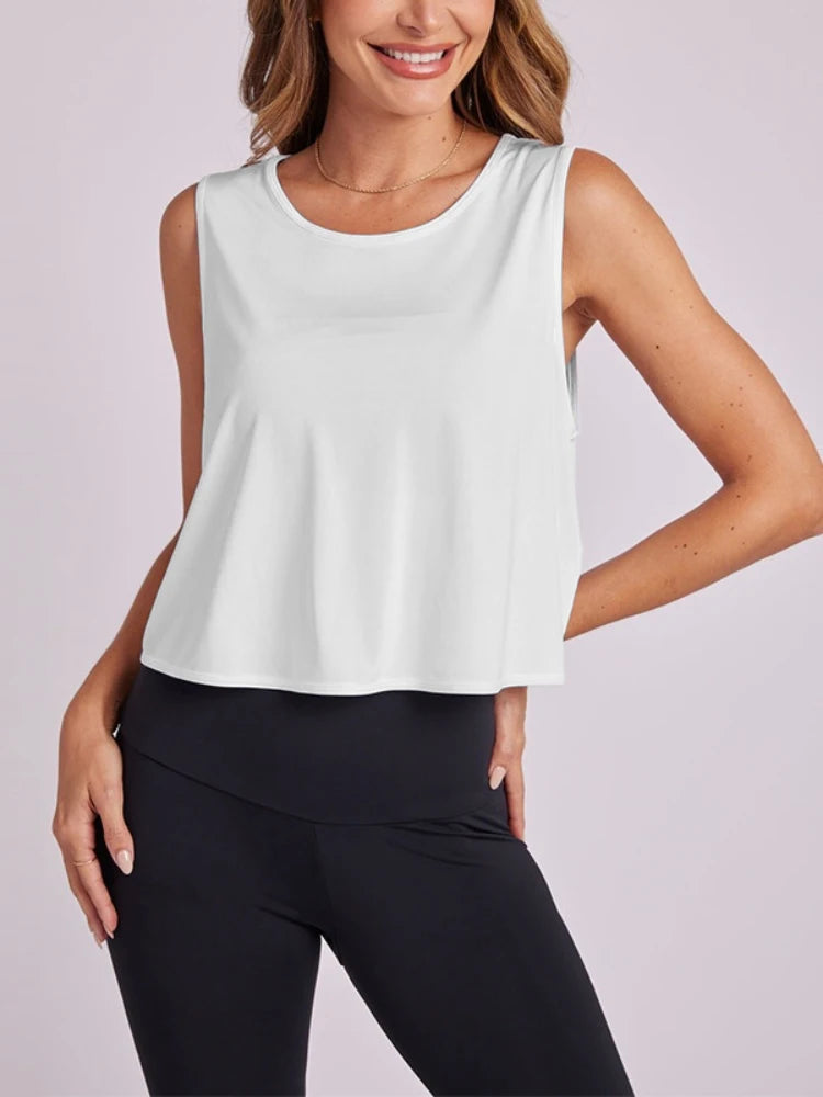 Feather Crop Top Damen