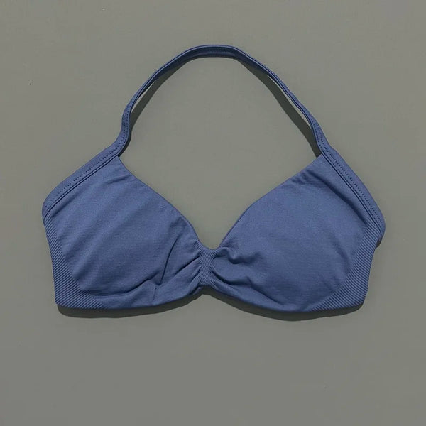 Free Sports Bra - Graublau