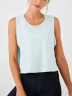 Feather Crop Top Damen