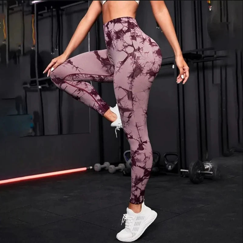 Batik Leggings High Waisted