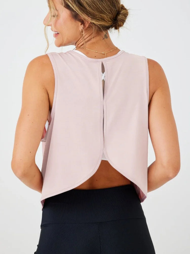 Feather Crop Top Damen