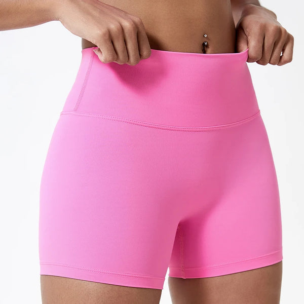Wellness Shorts High Waisted - Rosa