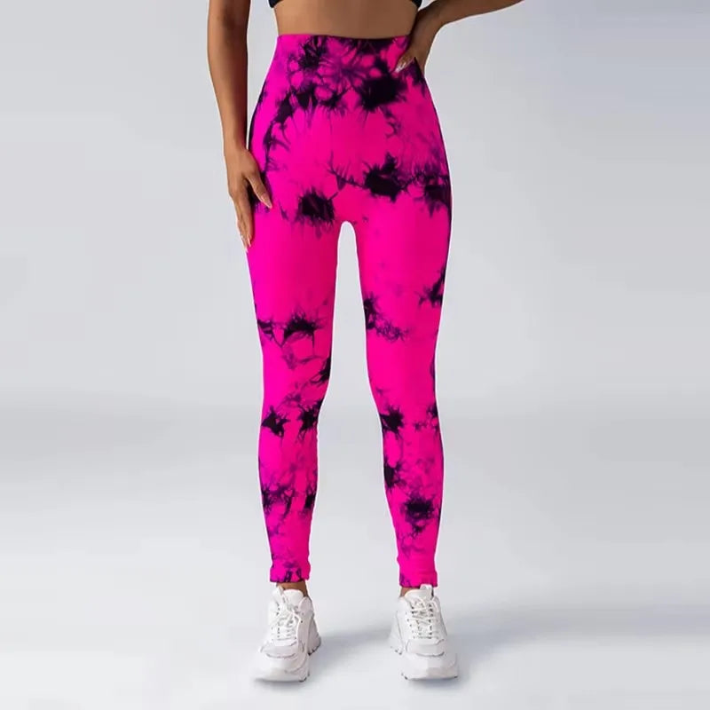 Batik Leggings High Waisted