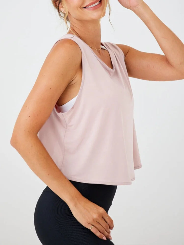 Feather Crop Top Damen