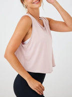 Feather Crop Top Damen