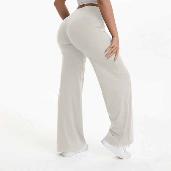 Comfort Yoga-Hose High Waisted - Hellgrau